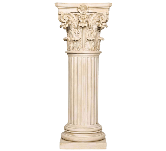 Decorative Column with Corinthian Capitel