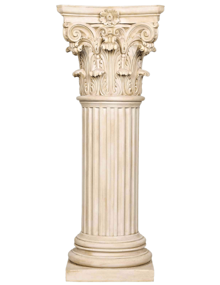 Columna decorativa con capitel corintio - Elegancia clásica para tu  interior o jardín.