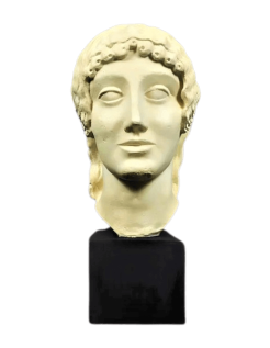 Tête de Kouroï ou Apollon archaïque, collection Villa...