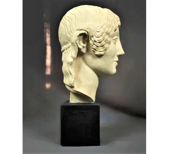 Head of Kouros or Archaic Apollo, Villa...