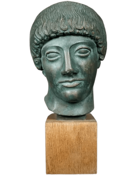 Tête d'éphèbe blond de l'Acropole, musée de l'Acropole d'Athènes