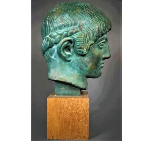 Tête d'éphèbe blond de l'Acropole, musée de...