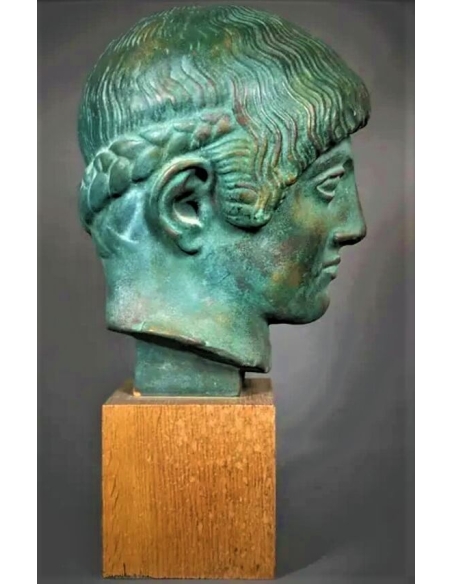 Tête d'éphèbe blond de l'Acropole, musée de l'Acropole d'Athènes