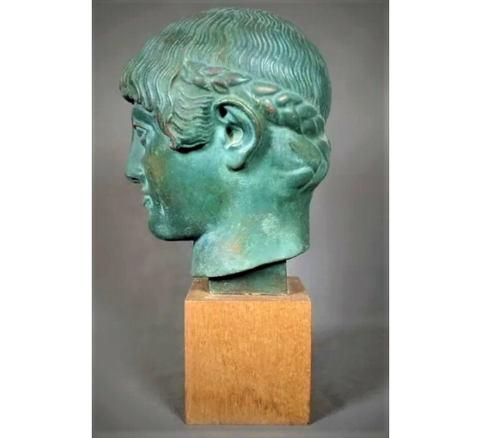 Tête d'éphèbe blond de l'Acropole, musée de...