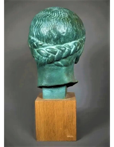 Tête d'éphèbe blond de l'Acropole, musée de l'Acropole d'Athènes