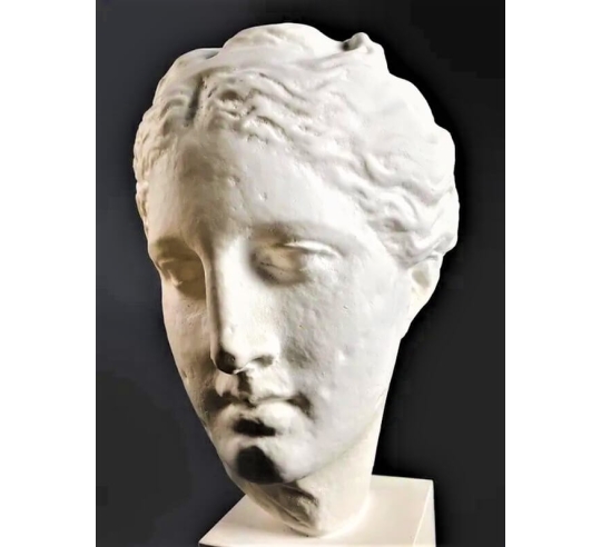 Tête d’Hygie ou Hygieia, fille du dieu de la...