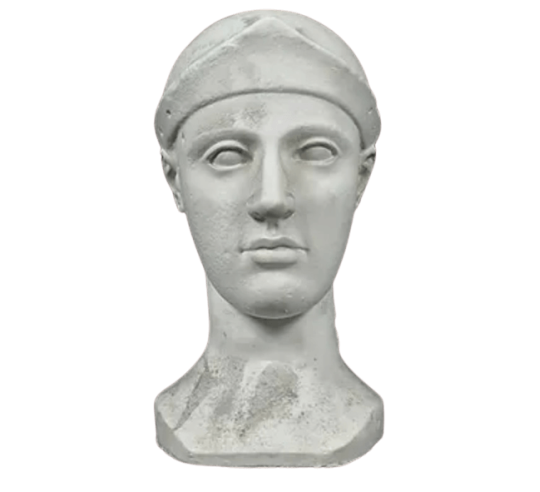 Head of Athena with helmet, known as the Vogüé Athena, Louvre Museum
