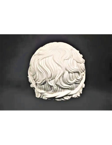 Media Cabeza de atleta victorioso conocida como Cabeza de Bénévent, Museo del Louvre