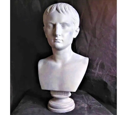 Bust of Caesar Octavian Augustus, nephew of...