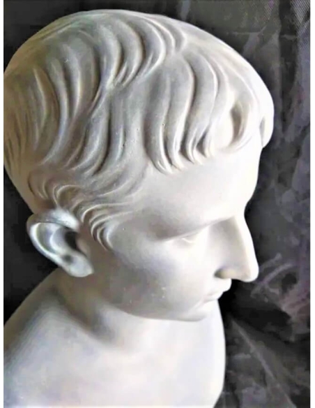 Bust of Caesar Octavian Augustus, nephew of Julius Caesar, Vatican Museums
