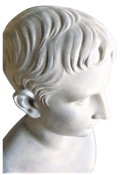 Bust of Caesar Octavian Augustus, nephew of Julius Caesar, Vatican Museums