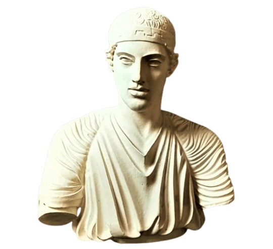 Bust of the Charioteer of Delphi, Delphi Archaeological Museum
