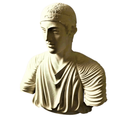 Busto del auriga de Delfos, Museo Arqueológico...