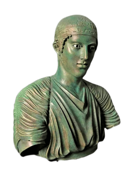Busto del auriga de Delfos, Museo Arqueológico de Delfos