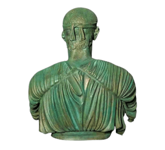 Bust of the Charioteer of Delphi, Delphi...