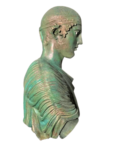 Busto del auriga de Delfos, Museo Arqueológico de Delfos
