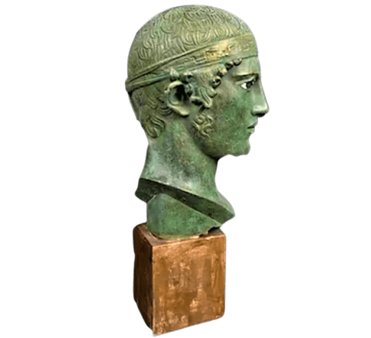 Cabeza del auriga de Delfos, Museo Arqueológico...