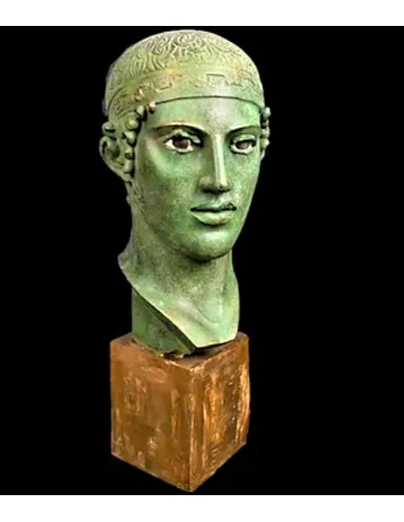 Head of the Charioteer of Delphi, Delphi Archaeological Museum