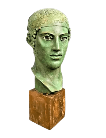 Head of the Charioteer of Delphi, Delphi Archaeological Museum