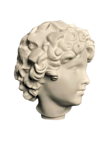 Tête de jeune Bacchus d'après Frédéric Auguste Bartholdi