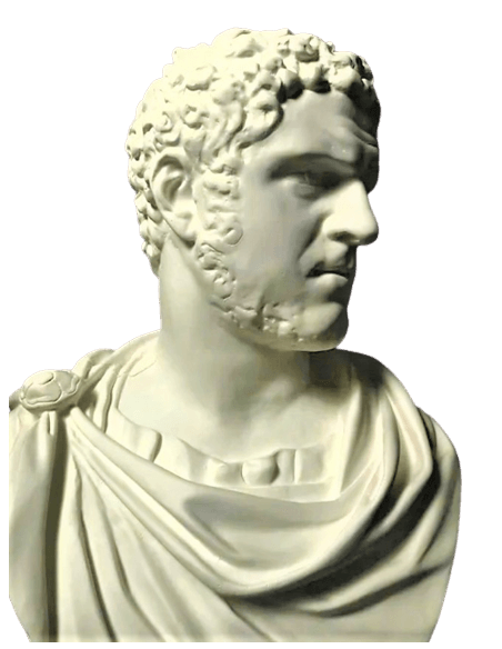 Busto del emperador romano Caracalla, Galería Borghese