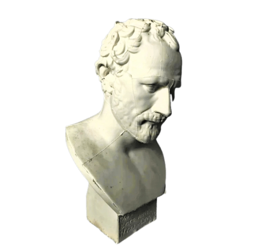 Busto de Demóstenes, Museo del Louvre