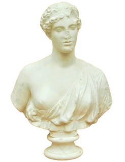 Busto de Diana la cazadora o de Artemisa en la mitología...