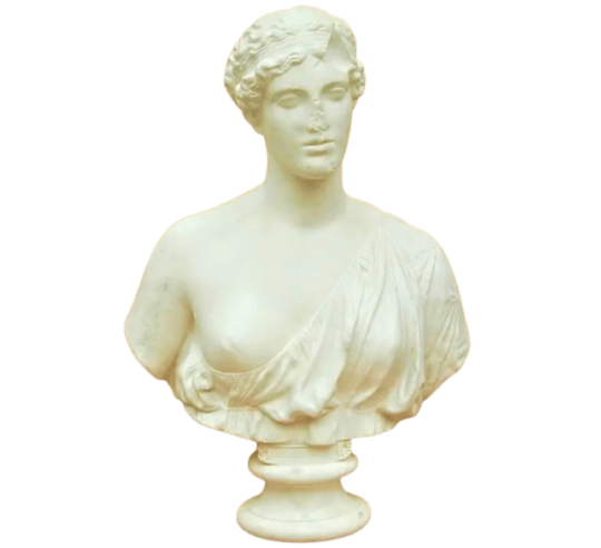 Bust of Diana the Huntress or Artemis in Greek Mythology