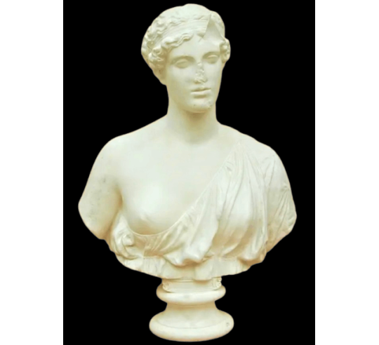 Busto de Diana la cazadora o de Artemisa en la...