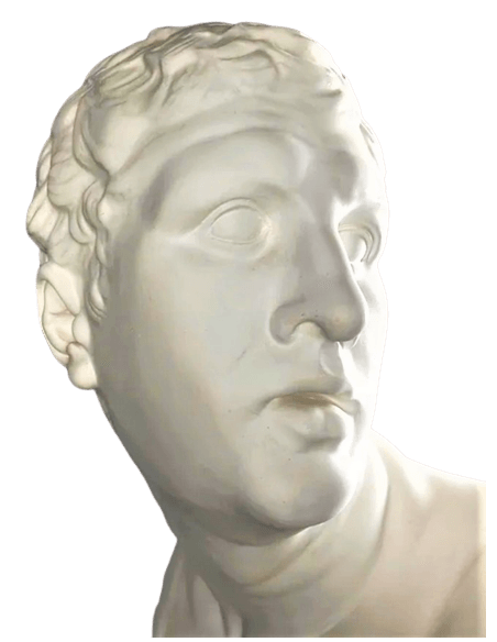Buste du Gladiateur Borghèse d'après Agasias d'Éphèse, Musée du Louvre
