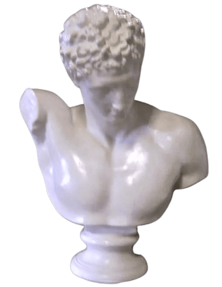 Buste d'Hermès portant Dionysos enfant d'après Praxitèle, Musée d'Olympie