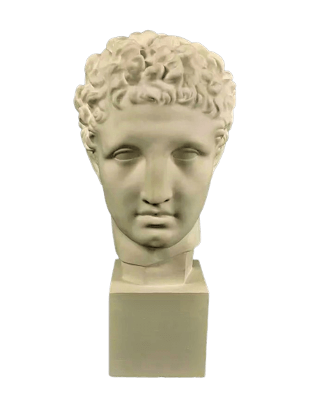 Cabeza de Hermes con el niño Dioniso según Praxíteles, Museo de Olimpia