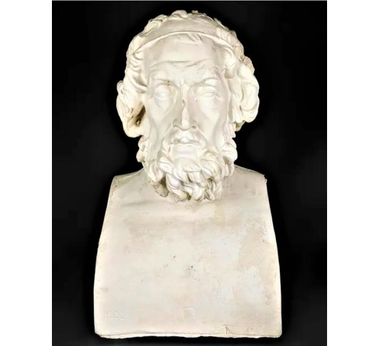 Busto del poeta Homero, Museo del Louvre