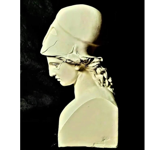 Busto de Atenea con casco conocida como Pallas...