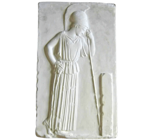 Bajorrelieve de Atenea contemplativa, Museo de la Acrópolis