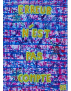 Pintura en relieve Error no es contado - PFR 26 por Karim...
