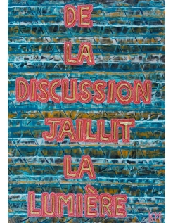 Pintura en Relieve De la Discusión Surge la Luz - PFR 57...