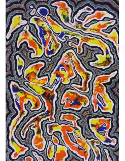 Pintura en relieve 'VI 24' por Karim Merzougui