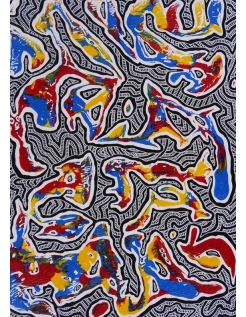 Pintura en relieve 'VK 13' por Karim Merzougui
