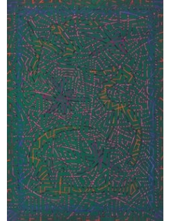 Pintura en relieve 'Zêta 13' por Karim Merzougui