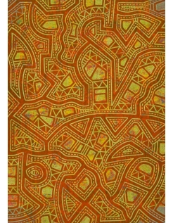 Pintura en relieve "Delta 27" por Karim Merzougui