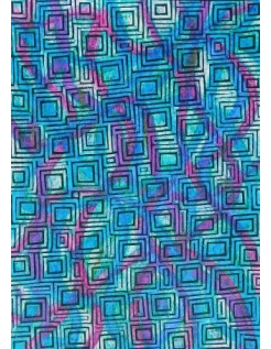 Pintura en relieve "Gamma 8" de Karim Merzougui