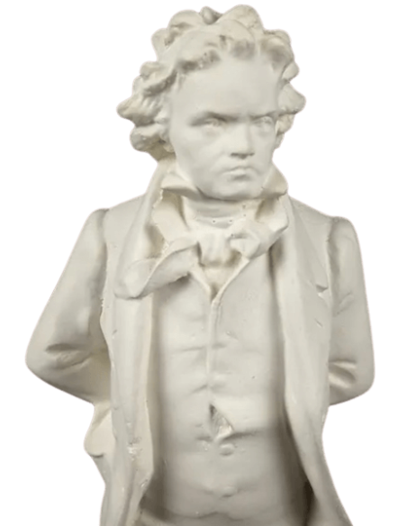 Statuette of Ludwig van Beethoven, German composer, pianist, and conductor
