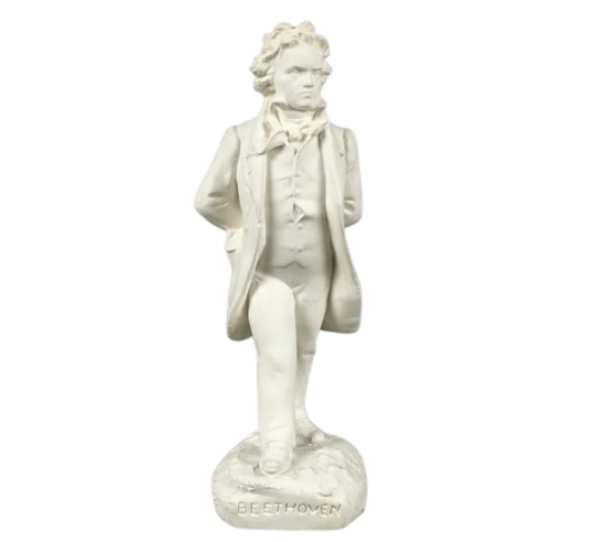 Statuette of Ludwig van Beethoven, German composer, pianist, and conductor