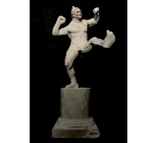 Statuette Lutteur pancratiaste, Musée du Louvre