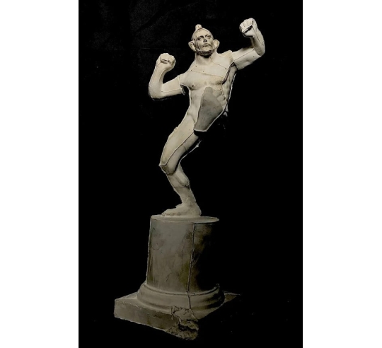 Statuette of Pancratiast Wrestler, Louvre Museum