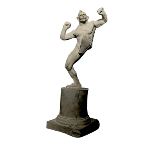 Statuette Lutteur pancratiaste, Musée du Louvre