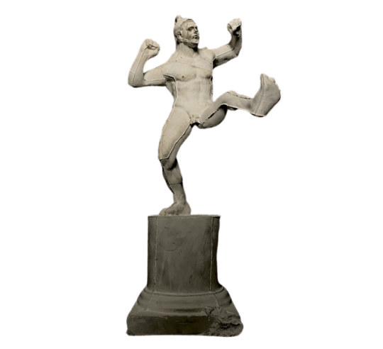 Statuette of Pancratiast Wrestler, Louvre Museum