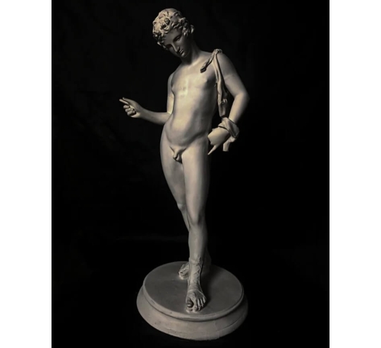 Statue of Narcissus Listening from Pompeii,...