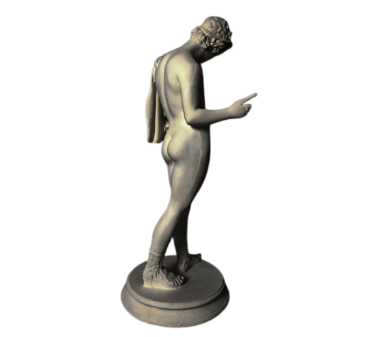 Estatua de Narciso escuchando de Pompeya, Museo...